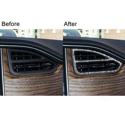 For Tesla Model X Car Central Control Instrument Air Outlet Diamond Sticker, Right Drive by buy2fix