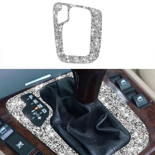 For BMW Series 3 E46 1998-2005 Car Gear Panel Frame Diamond Decoration Sticker, Left Drive by buy2fix