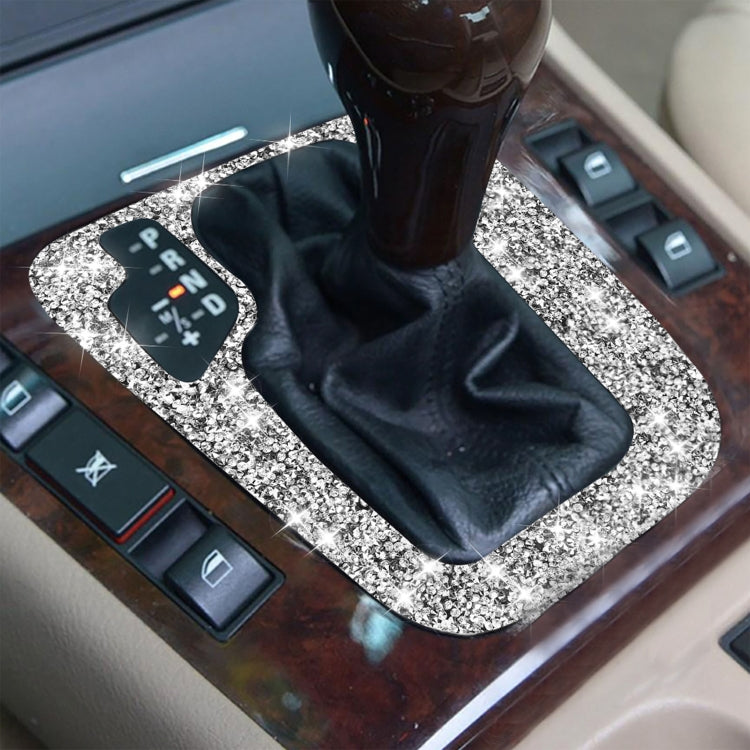 For BMW Series 3 E46 1998-2005 Car Gear Panel Frame Diamond Decoration Sticker, Left Drive by buy2fix