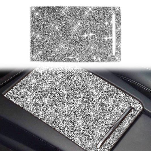 For Tesla Model X Car Storage Box Panel Diamond Sticker,Left and Right Drive Universal by buy2fix