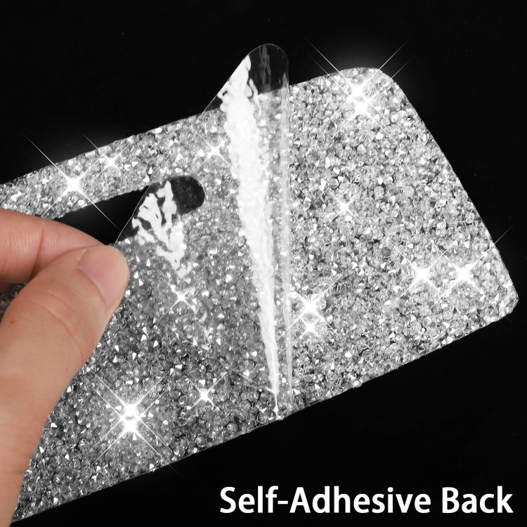 For Tesla Model X Car Storage Box Panel Diamond Sticker,Left and Right Drive Universal by buy2fix