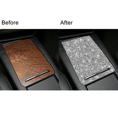 For Tesla Model X Car Storage Box Panel Diamond Sticker,Left and Right Drive Universal by buy2fix