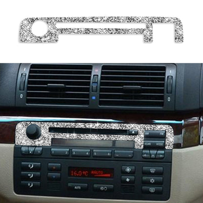 For BMW Series 3 E46 1998-2005 Car Center Control Panel Upper Diamond Decoration Sticker, Left and Right Drive by buy2fix