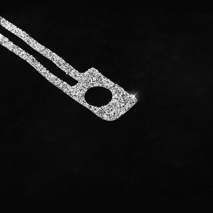 For BMW Series 3 E46 1998-2005 Car Center Control Panel Upper Diamond Decoration Sticker, Left and Right Drive by buy2fix