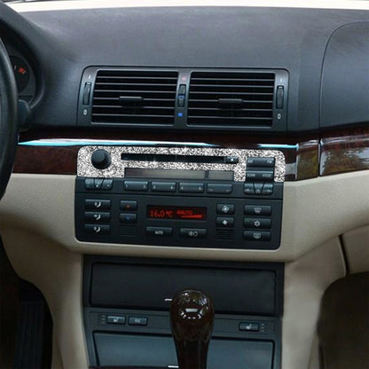 For BMW Series 3 E46 1998-2005 Car Center Control Panel Upper Diamond Decoration Sticker, Left and Right Drive by buy2fix