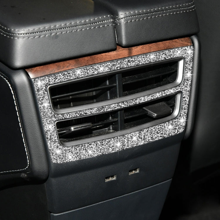 For Tesla Model X Car Rear Air Outlet Panel Diamond Sticker,Left and Right Drive Universal by buy2fix