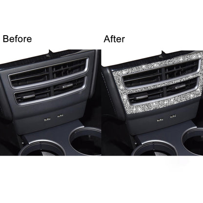 For Tesla Model X Car Rear Air Outlet Panel Diamond Sticker,Left and Right Drive Universal by buy2fix