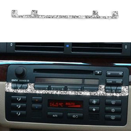 For BMW Series 3 E46 1998-2005 Car Center Control Panel Middle Diamond Decoration Sticker, Left and Right Drive by buy2fix