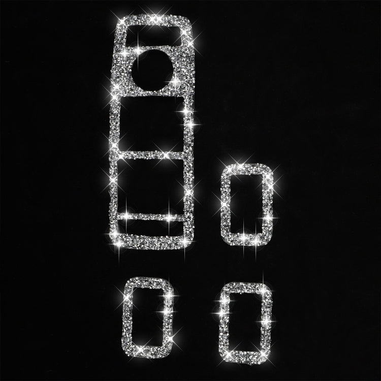 For Tesla Model X Car Window Lift Panel Diamond Sticker,Left and Right Drive Universal by buy2fix