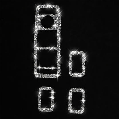 For Tesla Model X Car Window Lift Panel Diamond Sticker,Left and Right Drive Universal by buy2fix