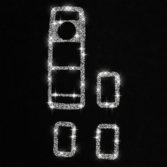 For Tesla Model X Car Window Lift Panel Diamond Sticker,Left and Right Drive Universal by buy2fix