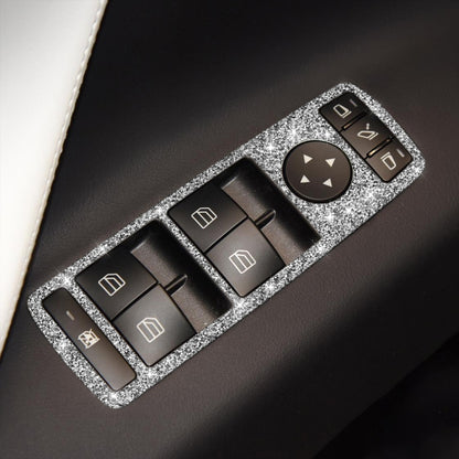 For Tesla Model X Car Window Lift Panel Diamond Sticker,Left and Right Drive Universal by buy2fix