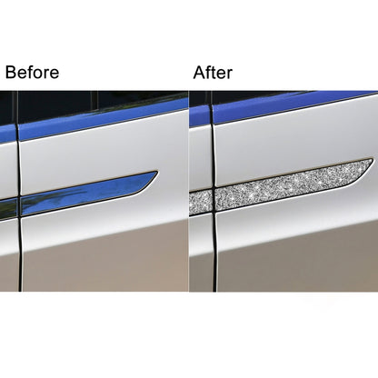 For Tesla Model X Car Exterior Door Handle Panel Diamond Sticker,Left and Right Drive Universal by buy2fix
