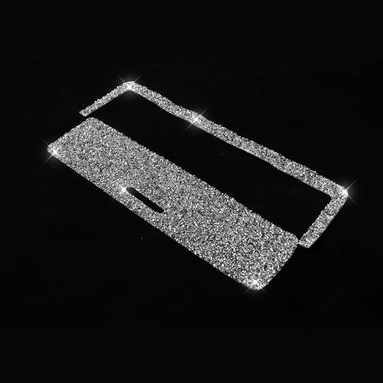 For BMW Series 3 E46 1998-2005 Car Gear Button Frame Diamond Decoration Sticker, Left Drive by buy2fix