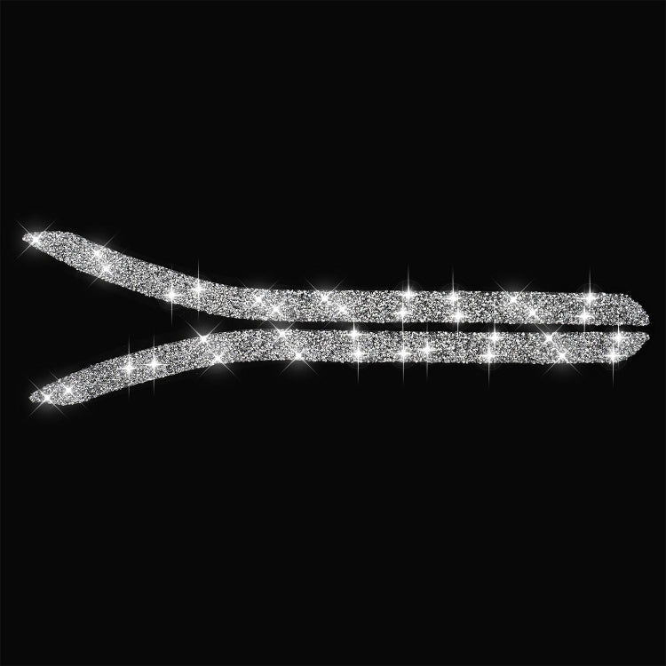 For Tesla Model X Car Rear Fog Lamp Diamond Sticker,Left and Right Drive Universal by buy2fix