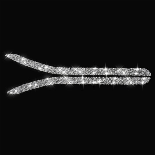 For Tesla Model X Car Rear Fog Lamp Diamond Sticker,Left and Right Drive Universal by buy2fix