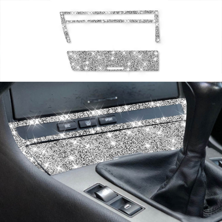 For BMW Series 3 E46 1998-2005 Car Cigarette Lighter Frame Diamond Decoration Sticker, Left Drive by buy2fix