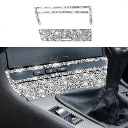 For BMW Series 3 E46 1998-2005 Car Cigarette Lighter Frame Diamond Decoration Sticker, Left Drive by buy2fix