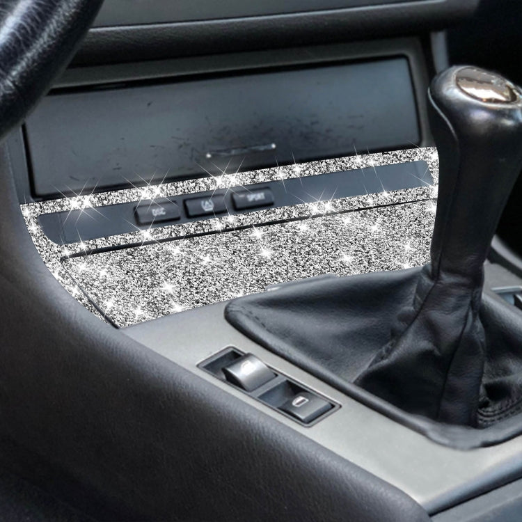 For BMW Series 3 E46 1998-2005 Car Cigarette Lighter Frame Diamond Decoration Sticker, Left Drive by buy2fix