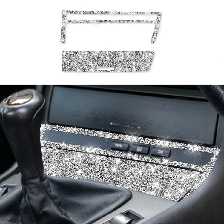For BMW Series 3 E46 1998-2005 Car Cigarette Lighter Frame Diamond Decoration Sticker, Right Drive by buy2fix