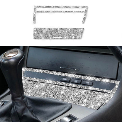 For BMW Series 3 E46 1998-2005 Car Cigarette Lighter Frame Diamond Decoration Sticker, Right Drive by buy2fix