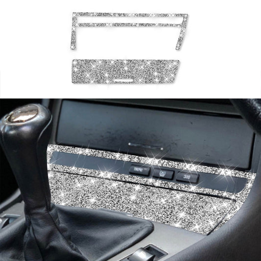 For BMW Series 3 E46 1998-2005 Car Cigarette Lighter Frame Diamond Decoration Sticker, Right Drive by buy2fix