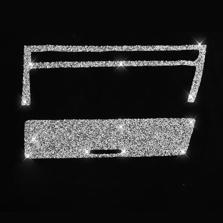 For BMW Series 3 E46 1998-2005 Car Cigarette Lighter Frame Diamond Decoration Sticker, Right Drive by buy2fix