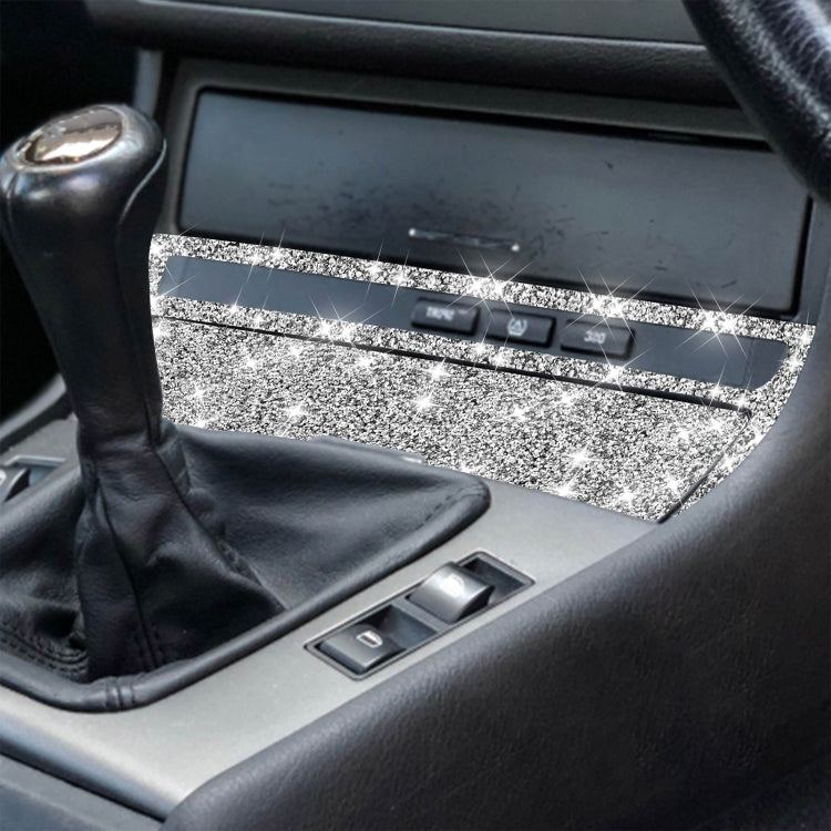 For BMW Series 3 E46 1998-2005 Car Cigarette Lighter Frame Diamond Decoration Sticker, Right Drive by buy2fix