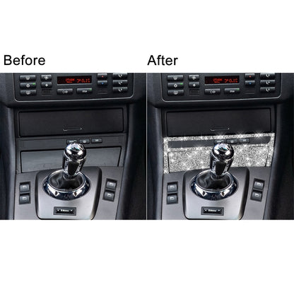 For BMW Series 3 E46 1998-2005 Car Cigarette Lighter Frame Diamond Decoration Sticker, Right Drive by buy2fix