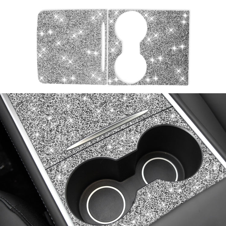 For Tesla Model 3 Car Center Control Panel Diamond Sticker,Left and Right Drive Universal by buy2fix