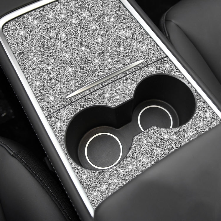 For Tesla Model 3 Car Center Control Panel Diamond Sticker,Left and Right Drive Universal by buy2fix