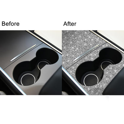 For Tesla Model 3 Car Center Control Panel Diamond Sticker,Left and Right Drive Universal by buy2fix