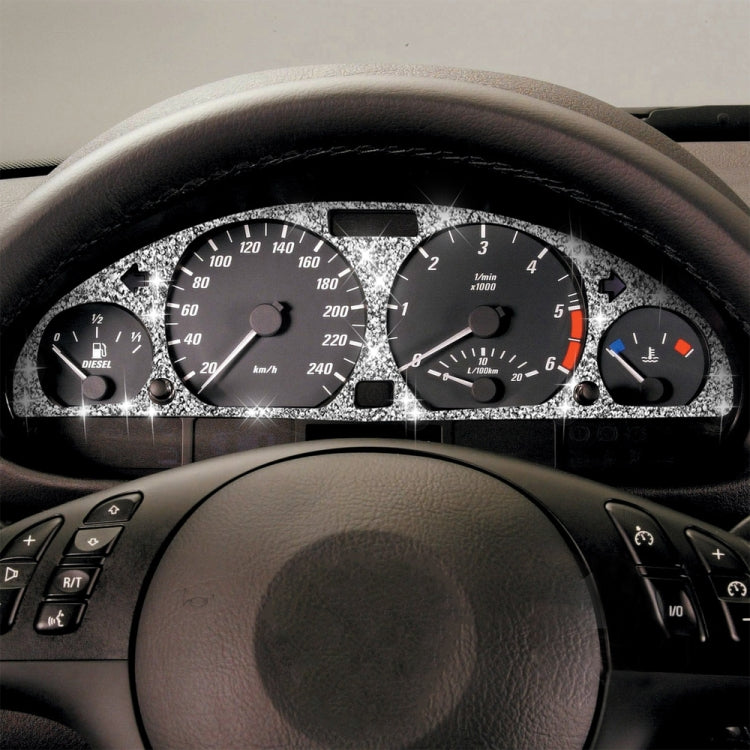 For BMW Series 3 E46 1998-2005 Car Speed Dashboard Diamond Decoration Sticker, Left and Right Drive by buy2fix
