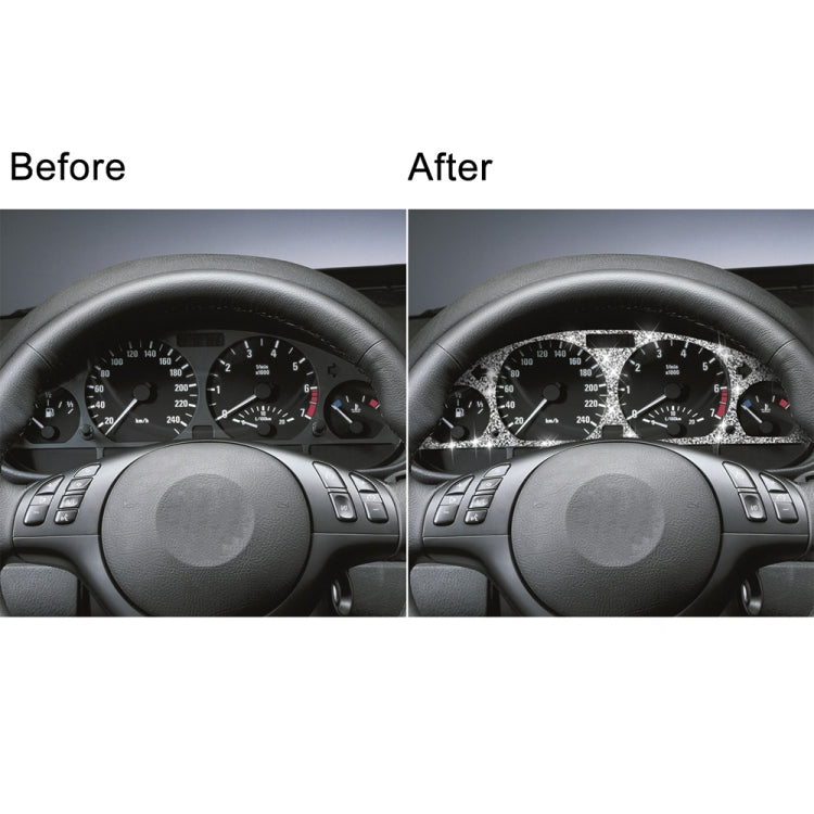 For BMW Series 3 E46 1998-2005 Car Speed Dashboard Diamond Decoration Sticker, Left and Right Drive by buy2fix