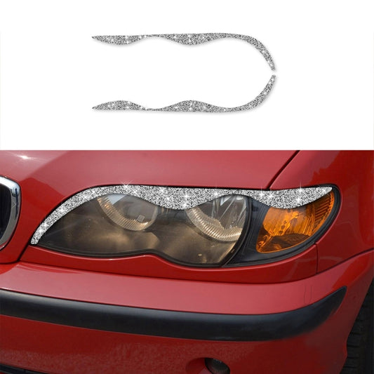 For BMW Series 3 E46 1999-2004 Car Light Eyebrow Soft Style Diamond Decoration Sticker, Left and Right Drive - Car Light Accessories by buy2fix | Online Shopping UK | buy2fix