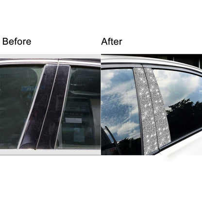 For BMW Series 3 E46 1999-2004 6pcs Car B-Pillar Diamond Decoration Sticker, Left and Right Drive by buy2fix
