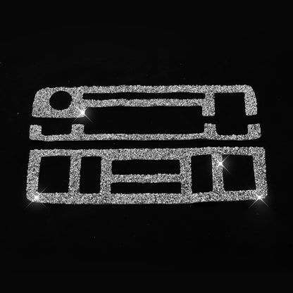 For BMW Series 3 E46 1999-2004 3pcs Car Center Control Panel Diamond Decoration Sticker, Left and Right Drive by buy2fix