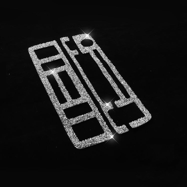 For BMW Series 3 E46 1999-2004 3pcs Car Center Control Panel Diamond Decoration Sticker, Left and Right Drive by buy2fix