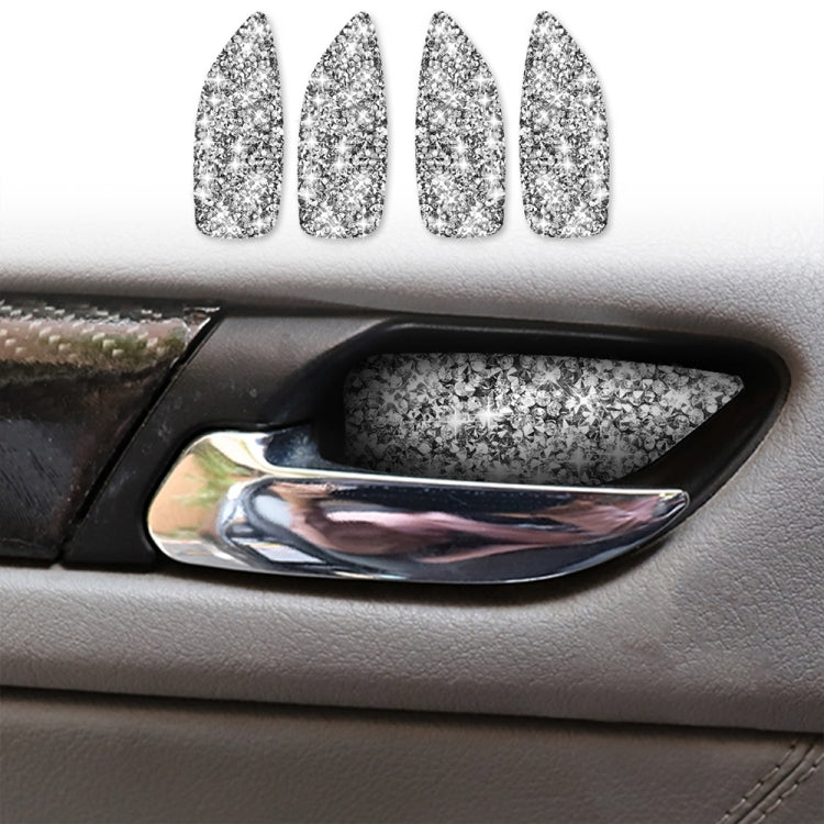For BMW Series 3 E46 1998-2005 Car Door Bowl Diamond Decoration Sticker, Left and Right Drive by buy2fix