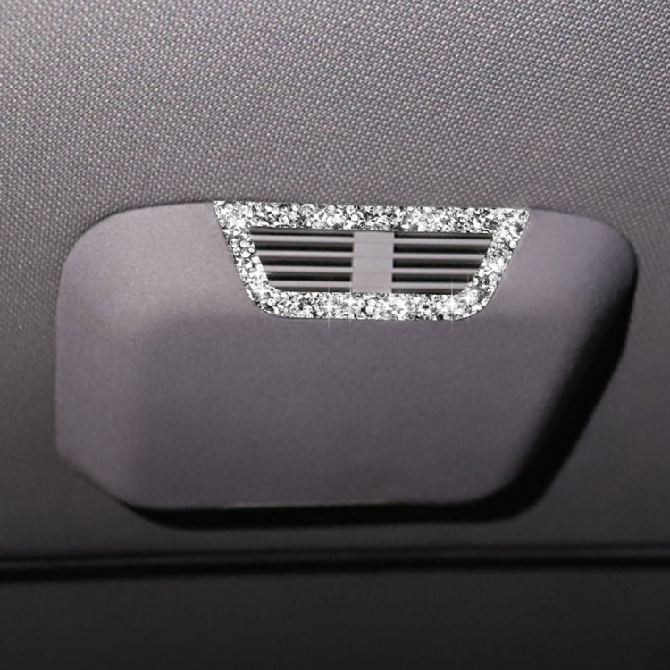 For BMW Series 3 E46 1998-2005 Car Rear Seat Roof Air Outlet Diamond Decoration Sticker, Left and Right Drive by buy2fix