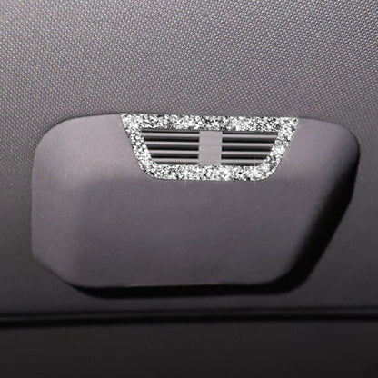 For BMW Series 3 E46 1998-2005 Car Rear Seat Roof Air Outlet Diamond Decoration Sticker, Left and Right Drive by buy2fix