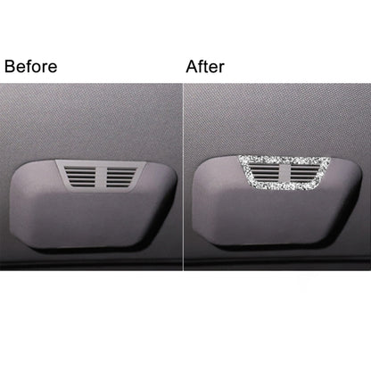For BMW Series 3 E46 1998-2005 Car Rear Seat Roof Air Outlet Diamond Decoration Sticker, Left and Right Drive by buy2fix