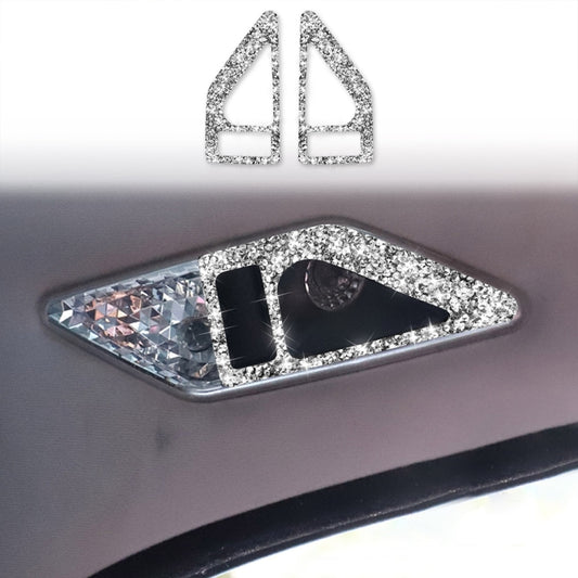 For BMW Series 3 E46 1998-2005 Car Rear Seat Reading Light Diamond Decoration Sticker, Left and Right Drive by buy2fix