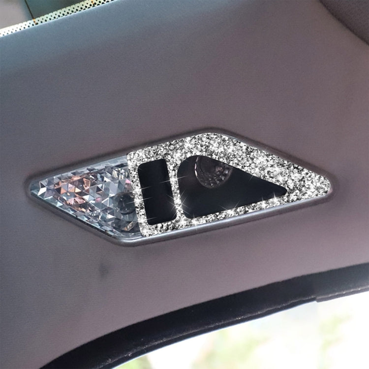 For BMW Series 3 E46 1998-2005 Car Rear Seat Reading Light Diamond Decoration Sticker, Left and Right Drive by buy2fix