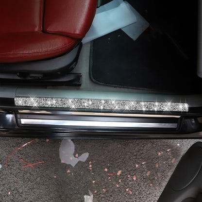 For BMW Series 3 E46 1998-2005 Car Door Threshold Strip Diamond Decoration Sticker, Left and Right Drive by buy2fix