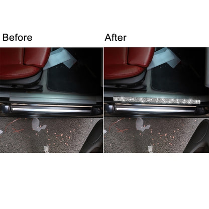 For BMW Series 3 E46 1998-2005 Car Door Threshold Strip Diamond Decoration Sticker, Left and Right Drive by buy2fix