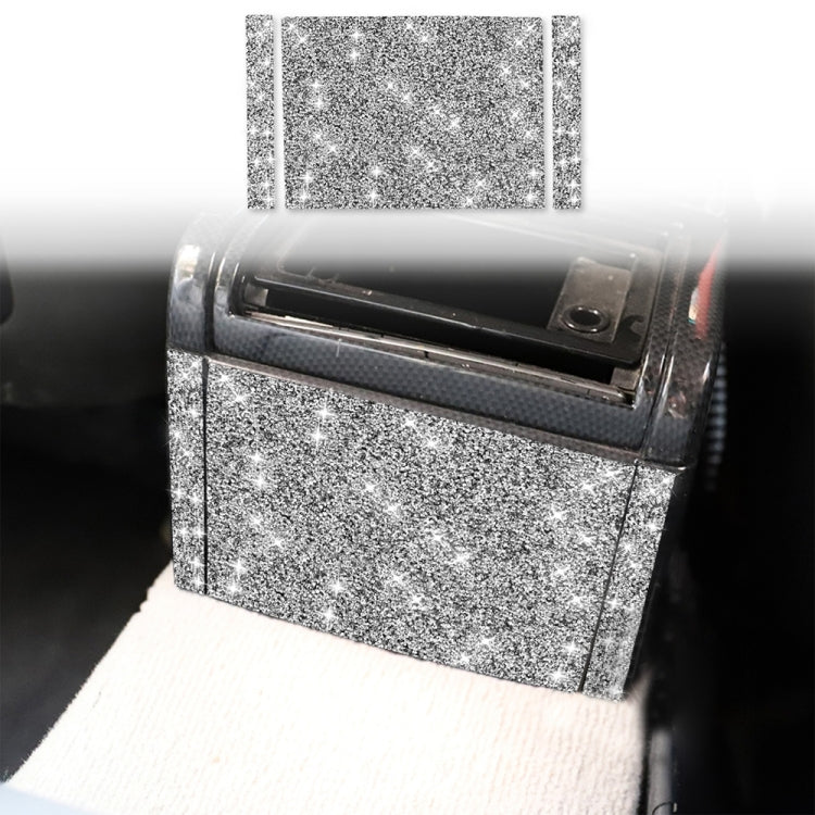 For BMW Series 3 E46 1998-2005 Car Rear Seat Air Outlet Panel Diamond Decoration Sticker, Left and Right Drive by buy2fix