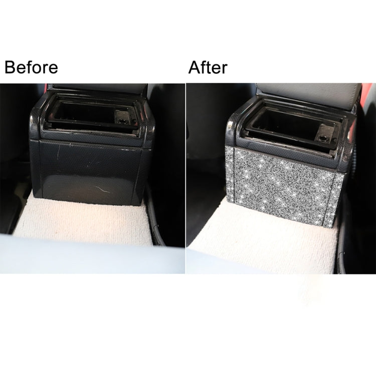 For BMW Series 3 E46 1998-2005 Car Rear Seat Air Outlet Panel Diamond Decoration Sticker, Left and Right Drive by buy2fix