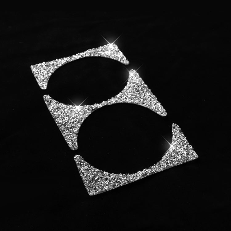 For BMW Series 3 E46 1998-2005 Car Water Cup Holder Panel Diamond Decoration Sticker, Left and Right Drive by buy2fix