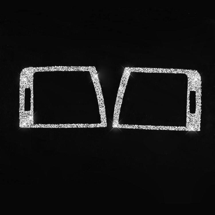 For BMW Series 3 E46 1998-2005 Car Left Right Air Outlet Diamond Decoration Sticker, Left and Right Drive by buy2fix